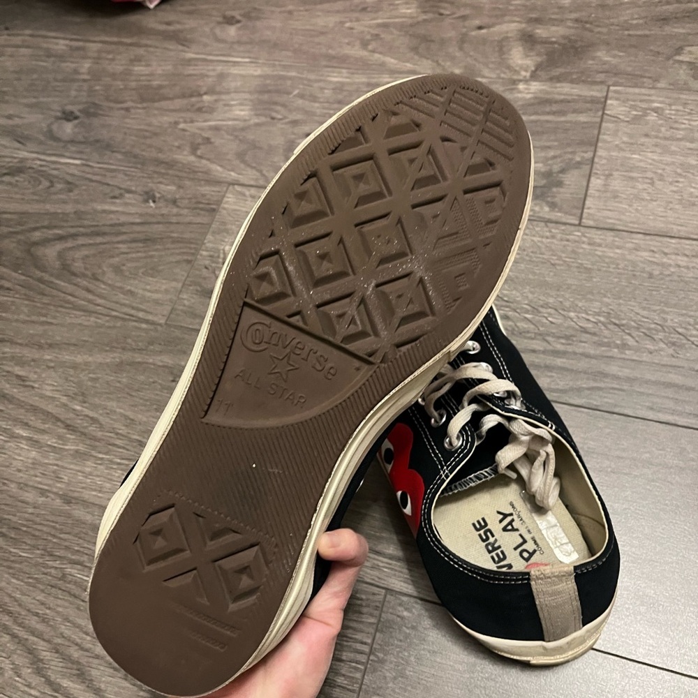 Comme des Garcons Play Black Sneakers image 3